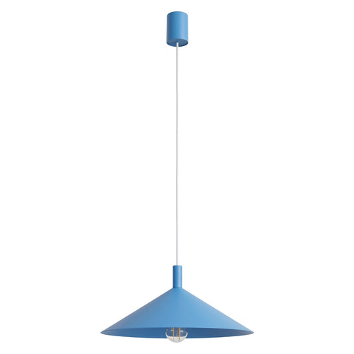 Sollux Lighting Hanglamp NOX 40 lichtblauw - 40x40x135cm