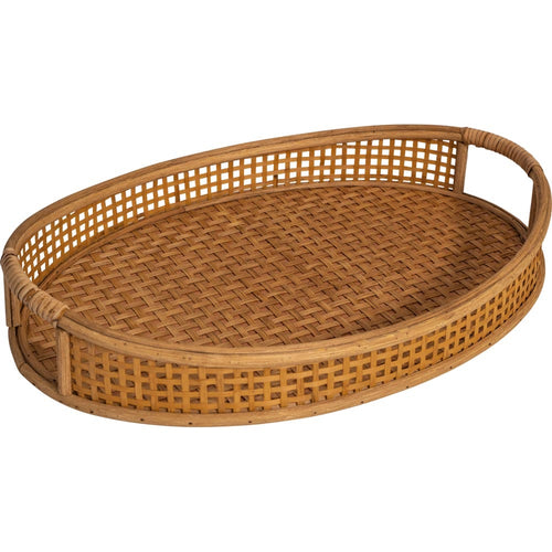 Lesli Living dienblad Ovi - bruin - 54,5x37x10,5cm
