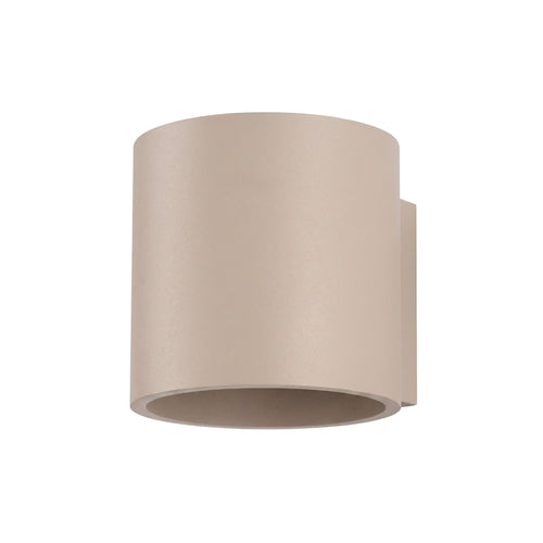 Sollux Lighting Wandlamp ORBIS 1 taupe - 10x12x10cm