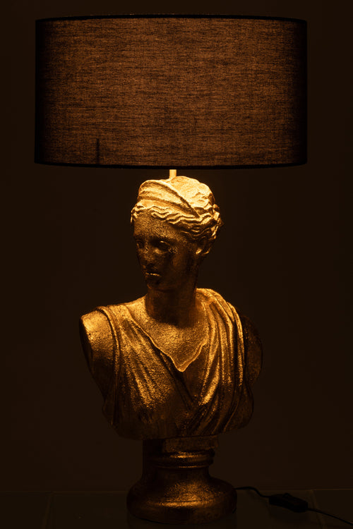 J-Line lamp Vrouw Buste - polyresin - goud - vtwonen shop