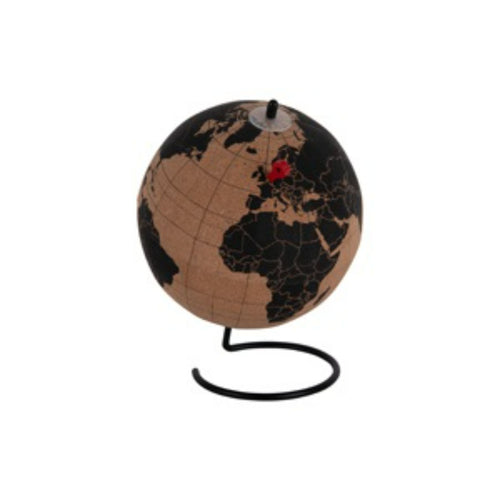 Present Time ornament World Globe Medium - zwart - Ø15cm - vtwonen shop