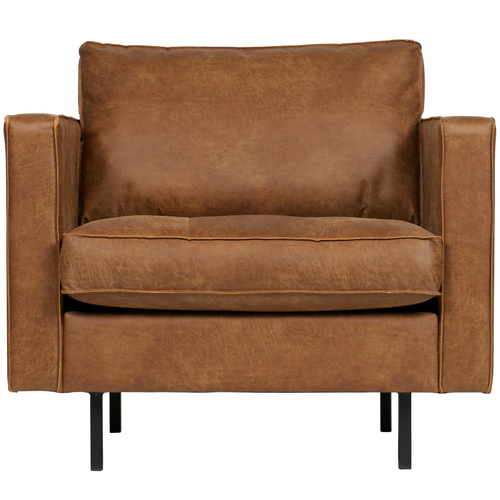 BePureHome classic fauteuil Rodeo - Recycle Leer - Cognac - 83x98x88 - vtwonen shop