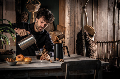 Leopolod Vienna - Koffiemaker San Marco - Dubbelwandig - 1.0L - Zwart - vtwonen shop