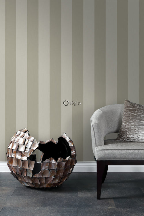 Origin Wallcoverings behang strepen lichtbruin - 53 cm x 10,05 m - 347014 - vtwonen shop