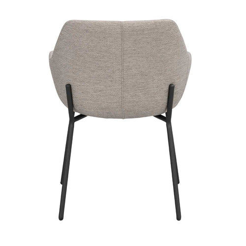 Rowico Home Haley Eetkamerstoel Lichtgrijs - Met Armleuning - Stof - vtwonen shop