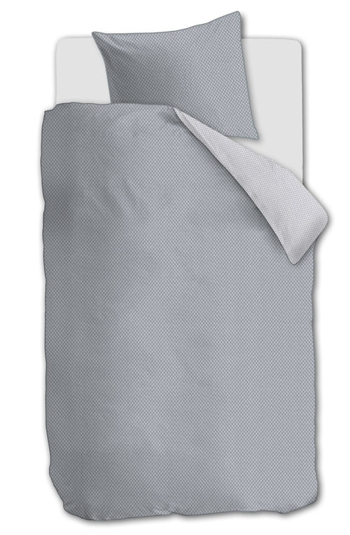 Rivièra Maison Dekbedovertrek Emery - 140 x 200/220 cm - Blauwgrijs
