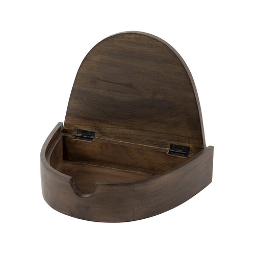 Giga Living Nachtkastje Cove - Bruin Hout - 27x34x8cm