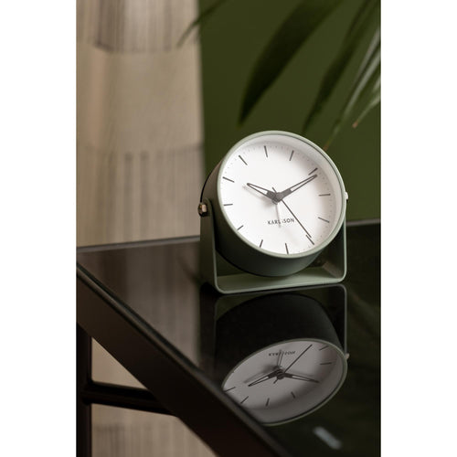 Karlsson wekker Calm - groen - 9.5x10.5x11cm - Vaderdag - Vaderdagcadeau - Vaderdag cadeautje voor hem
