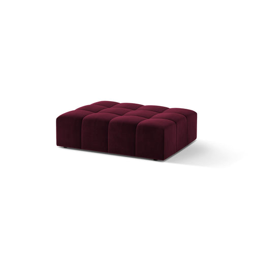 Cosmopolitan Design - Poef Chicago flueel bordeaux - 84x102x42cm