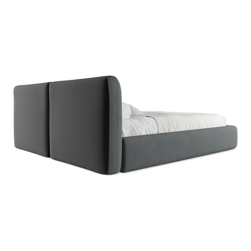 LaMiaSofa Bed met opbergruimte Milano - chenille stof - grafiet - 200x228x82