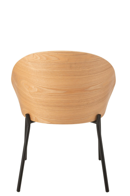 J-Line stoel Lone - multiplex/metaal - naturel/beige