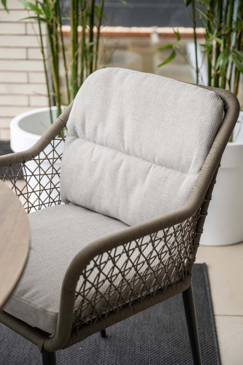 Garden Impressions Toledo tuinstoelen set van 4 taupe