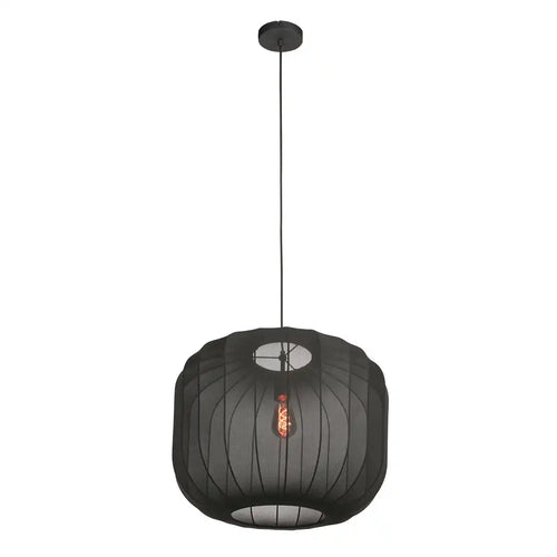 Anne Light & home hanglamp Sable - 1 lichts - 55  x 150   cm - zwart