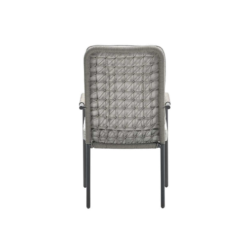 Venice dining fauteuil - carbon black - rope taupe - desert sand - vtwonen shop