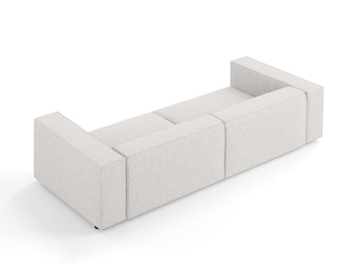 Cosmopolitan Design Bank Arendal 4-zits, chenille, lichtgrijs - 102x244x70cm