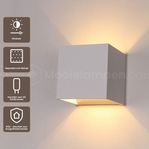 Artdelight Wandlamp Gymm - Wit