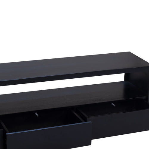 Giga Meubel Tv-meubel Luxurious - Zwart Mangohout - 150x40x50cm - vtwonen shop