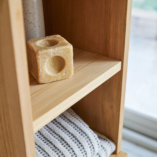 Tikamoon Massief teakhouten kolomkast - Naturel - vtwonen shop