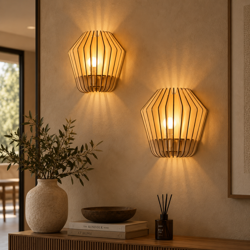 Bomerango Wall Spin houten wandlamp medium
