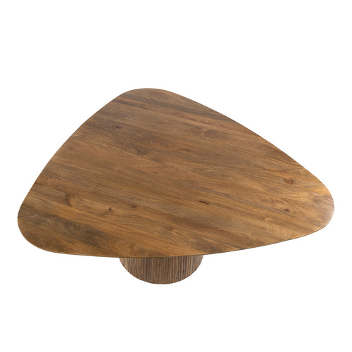 Giga Living Eettafel Wave Centro - Driehoekig Zand Hout - 150cm