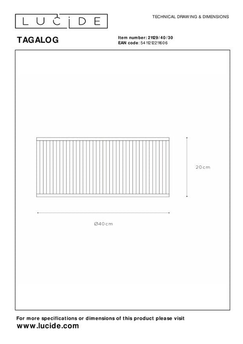 Lucide plafonnière TAGALOG - 1xE27 - Zwart - vtwonen shop