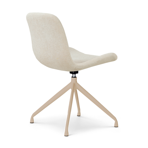 Nolon Nola-Fé draaibare eetkamerstoel cottonbeige beige onderstel