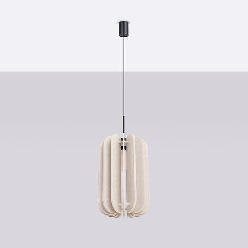 Sollux Lighting Hanglamp MULA 27 beige - 27x27x165cm