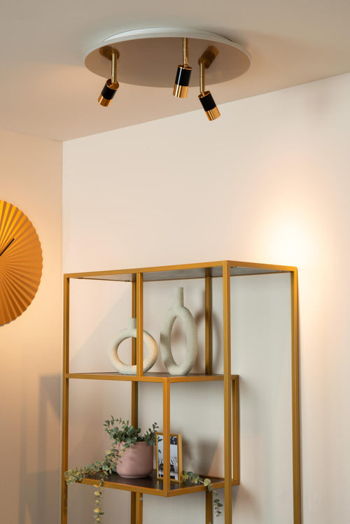 Lucide plafonnière JUBEL - Geïntegreerde LED - Mat Goud / Messing - vtwonen shop