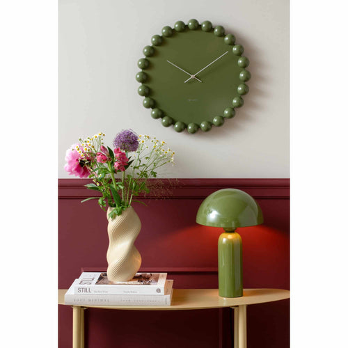 Karlsson wandklok Cadiz Dotty - groen - Ø40cm