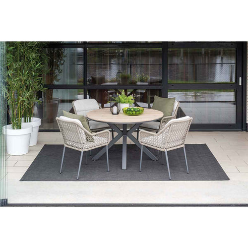 Garden Impressions tuinset Pemba - Tulli - taupe - Ø122x75 cm - 5-delig - vtwonen shop