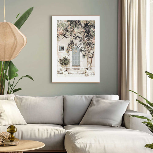Reinders Mediterranean Door schilderij -  beige - woonkamer - 70x50cm