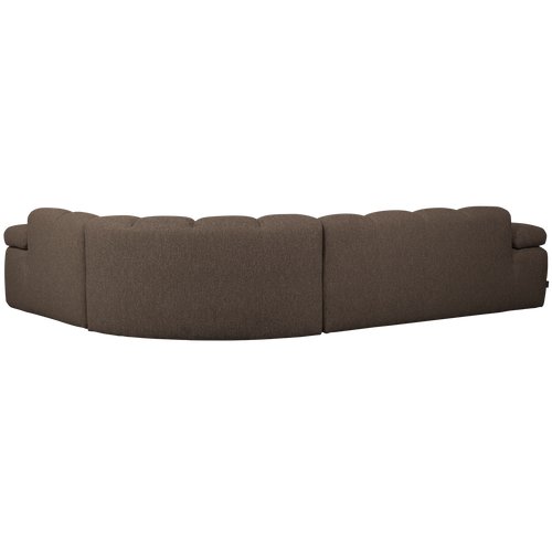 WOOOD hoekbank rechts Mojo - Bouclé - Bruin Melange - 74x310x230