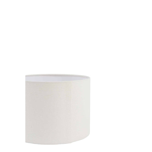 Light & Living lampenkap Linen - wit - Ø25cm