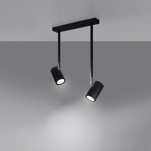 Sollux Lighting Plafondlamp NORANO 2 zwart - 30x10x43cm