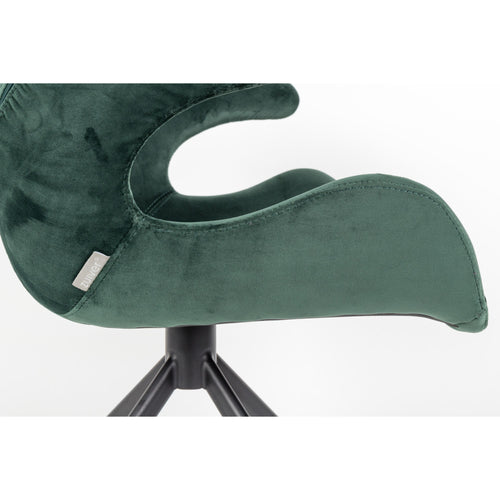 Zuiver Mia Eetkamerstoelen met armleuning Groen - Set van 2 - vtwonen shop