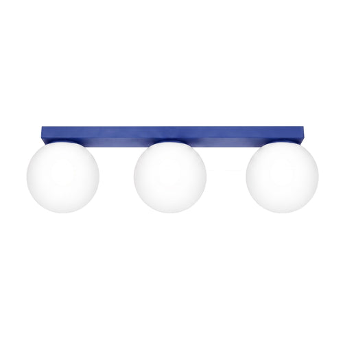 Sollux Lighting Plafondlamp YOLI 3 ultramarijn - 50x12x14,5cm