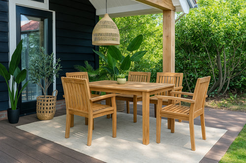 MaximaVida teak tuinset Java 180 cm - 5-delig