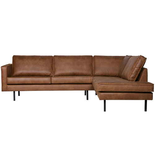 BePureHome hoekbank rechts Rodeo - Recycle Leer - Cognac - 85x266x86 - vtwonen shop