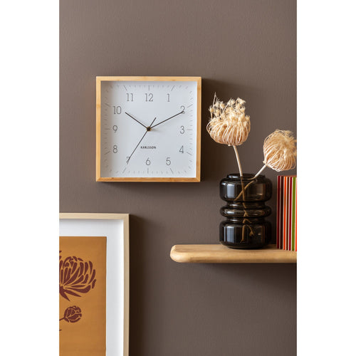 Karlsson wandklok Neat Cuadrado - wit - 4.5x29.2x29.2cm