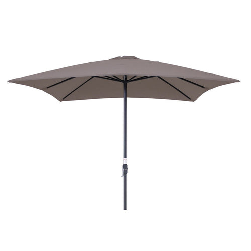 Garden Impressions stokparasol Lotus taupe 250x250 cm met 40kg Eureka voet en hoes - vtwonen shop