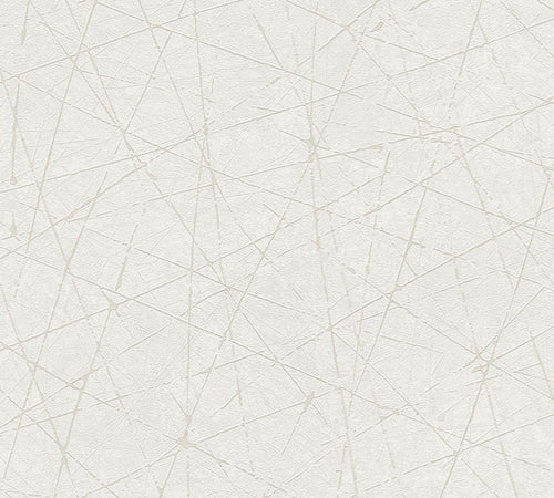 Livingwalls behang betonlook wit, crème en zilver - 53 cm x 10.05 m - AS-391771 - vtwonen shop