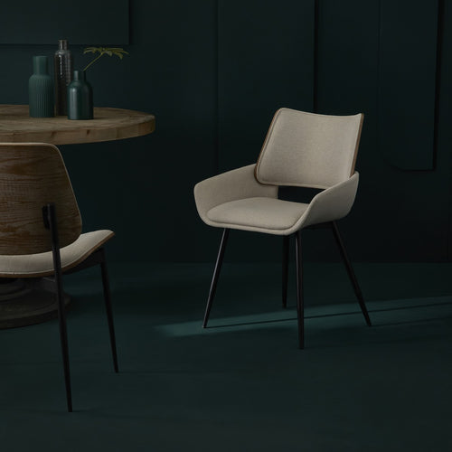 Signature - HORTENSE Set van 2 stoelen - Naturel - 54x58x81 cm