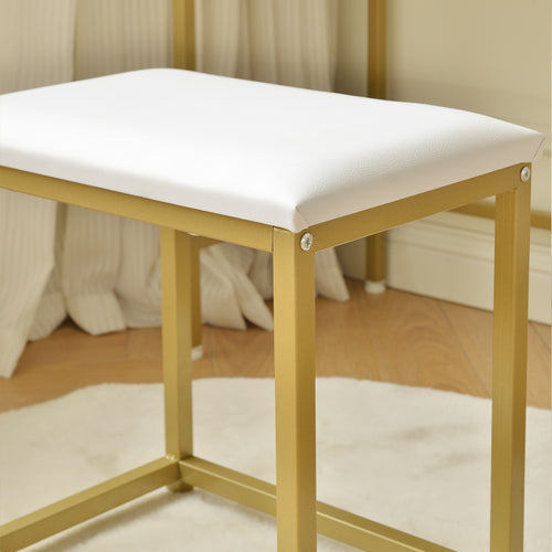 Home Deluxe kaptafel KASIA wit/goud