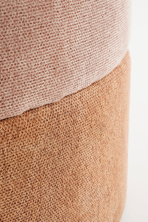 Mica Decorations Opbergpoef - H40 x Ø59 cm - Roze - vtwonen shop