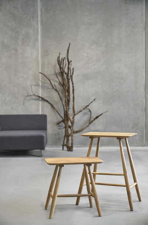 Villa Collection Bodo houten barkruk naturel - 64 cm