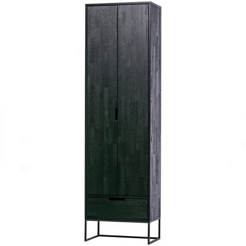 WOOOD hoge kast Silas - Essen - Blacknight - 210x60x36 - vtwonen shop