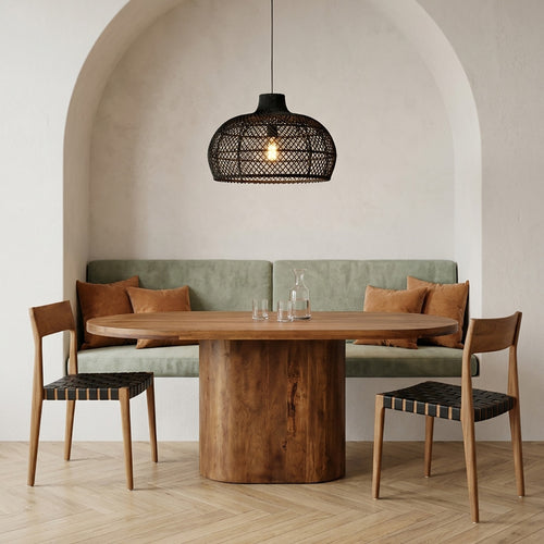 Raw materials eettafel Bullnose Oblong - bruin - 180 cm