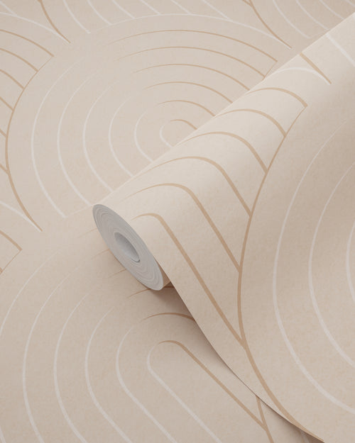 ESTAhome behang 3D-motief perzik roze - 50 x 900 cm - 131109 - vtwonen shop