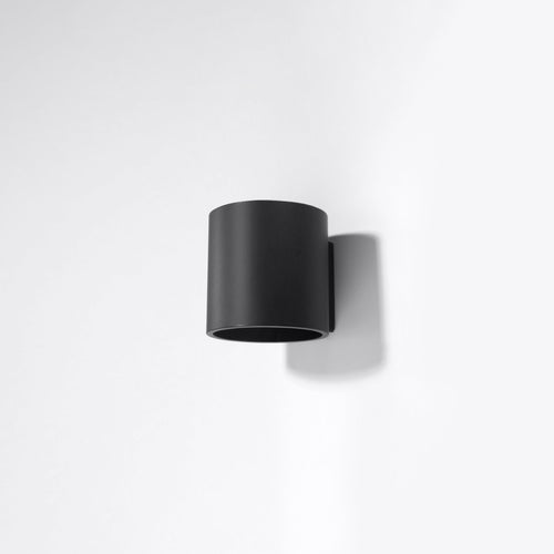 Sollux Lighting Wandlamp ORBIS 1 zwart - 10x12x10cm