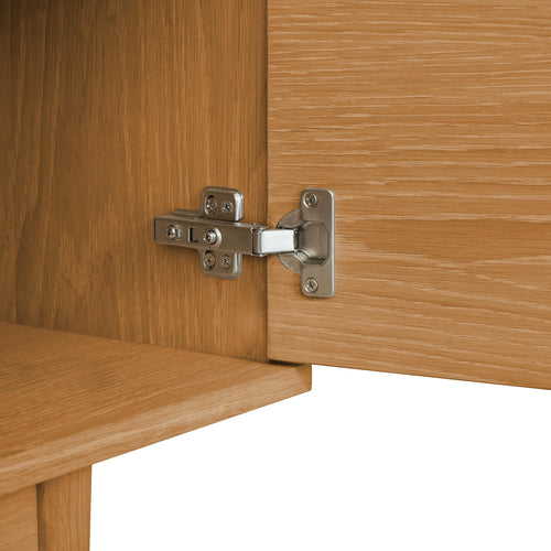 Furnhouse 3-deurs dressoir Kerteminde - Natuurlijk eikenhout - MDF, eikenfineer - 45x160x80